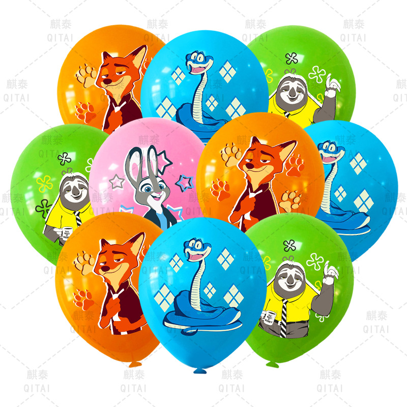 Party Games Animals - Nouveaux ballons Zootopia, ballons en latex