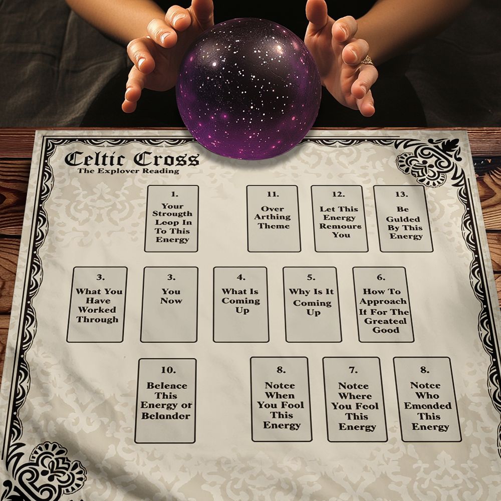 Party Games Mystery - Nappe de divination tarot style gothique,