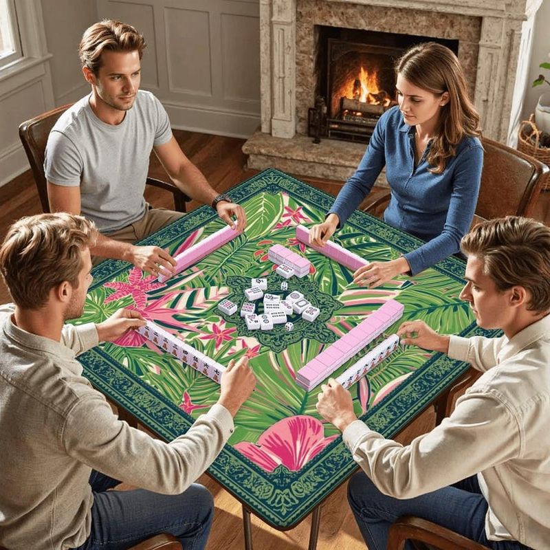 Party Games Adults Indoor - Tapis de table de mahjong VIKAMA