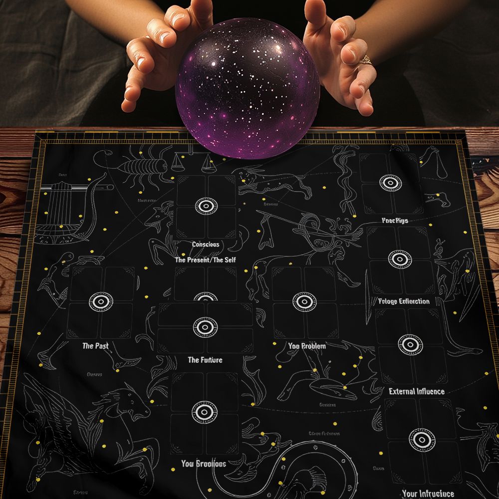 Nappe de divination tarot styl - Party Games Mystery avis et prix