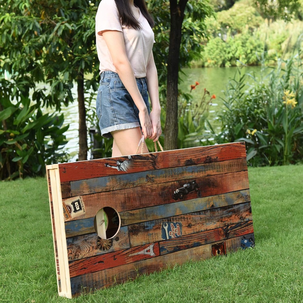 Jeu de Cornhole en Bois Massif - Cornhole Board Set avis et prix