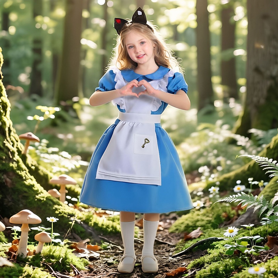 Robe bleue Alice au pays des m - Party Games Alice In Wonderland avis et prix